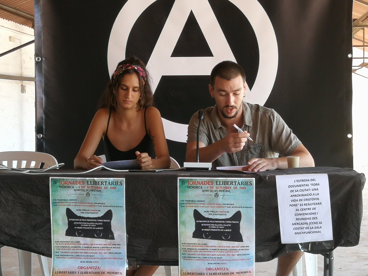roserlilith's tweet photo. II Jornades Llibertàries de Menorca https://t.co/jGLnW6iUpl