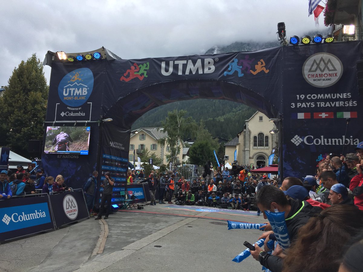 Double Mixte présent à l’arrivée de #UTMB2018 Peformance et endurance : deux caractéristiques des sportifs de haut niveau !