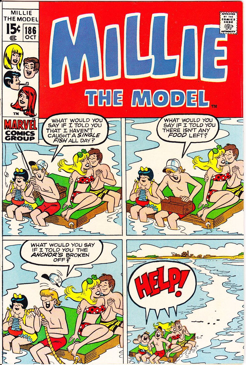LifeofComics's tweet photo. #SaturdayMorning Getting ready for #swimming and #fishing! #MillietheModel 186 VFNM (9.0) https://t.co/dEUZRNtDWB 1970 #LaborDayWeekend2018 #Romance #RomanceComics #Love #Mod #Comics #LaborDayWeekend https://t.co/OteAcQ3p34