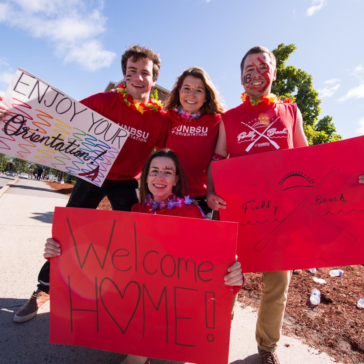 UNBFredericton's tweet photo. WELCOME HOME 🎉 to all new and returning students! 
Full O-Week schedule: https://t.co/CEsIoVBJPX
#UNB #OnlyHere https://t.co/EqjGTdvKQb