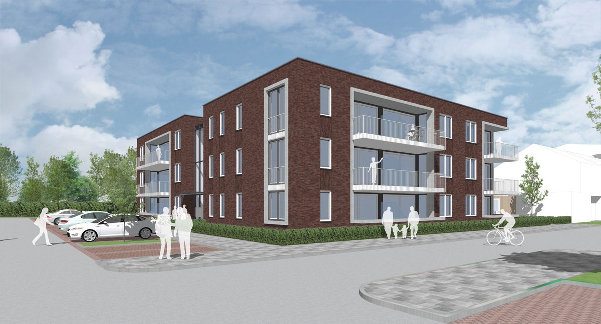 Gestart met de bouw van de 15 #NOM #appartementen project 't Lindeke in #Halsteren