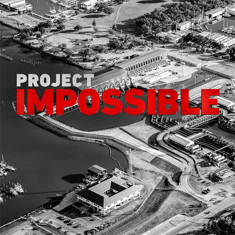 Stantec's tweet photo. Check out the design and construction of one of the world’s largest water projects on @HISTORY at noon EDT today. Amazing engineering feat in New Orleans! @TvProj #ProjectImpossible  https://t.co/772RGSbq8N https://t.co/VIeUzwVRkb