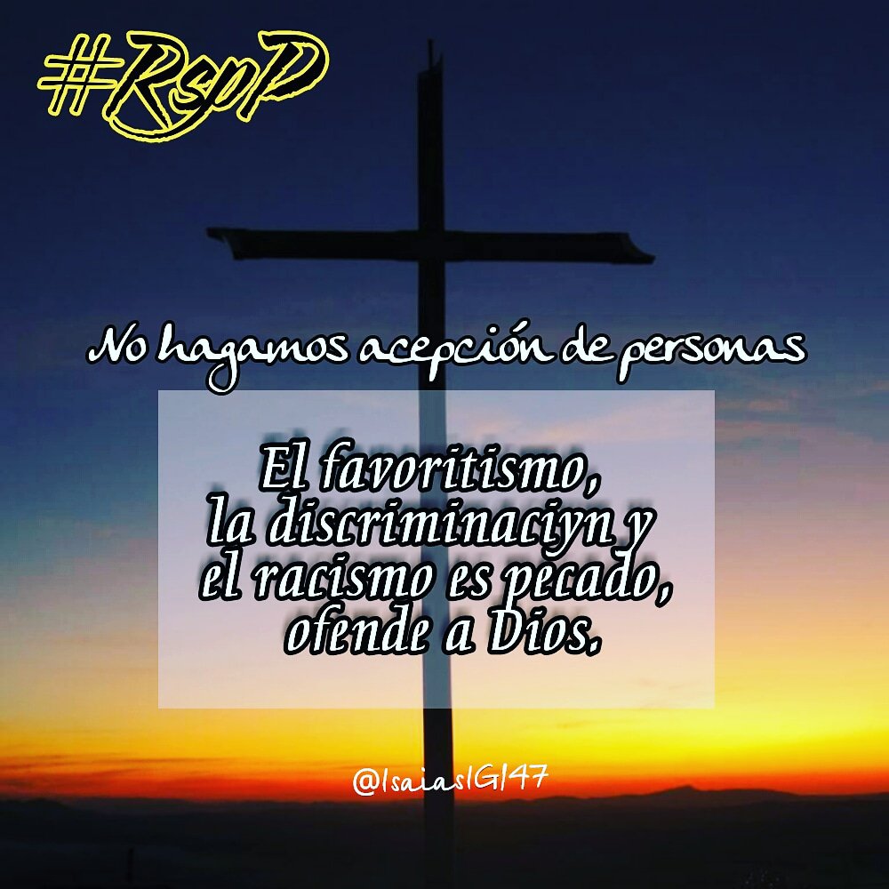 IsaiasIG147's tweet photo. #ReavivadosPorSuPalabra
🙏😍⛪🍎💡❤📖🏆🔋🎤🌎💊🔦
#PrimeroDios #IG147
#RrpP | #St2_9
✔El favoritismo,
✔ La discriminación
✔ El racismo es pecado,
✔Ofende a Dios
✔ Atenta contra su carácter y su Ley cuya esencia es amor.
#rpsp https://t.co/0RJrKRkRd5