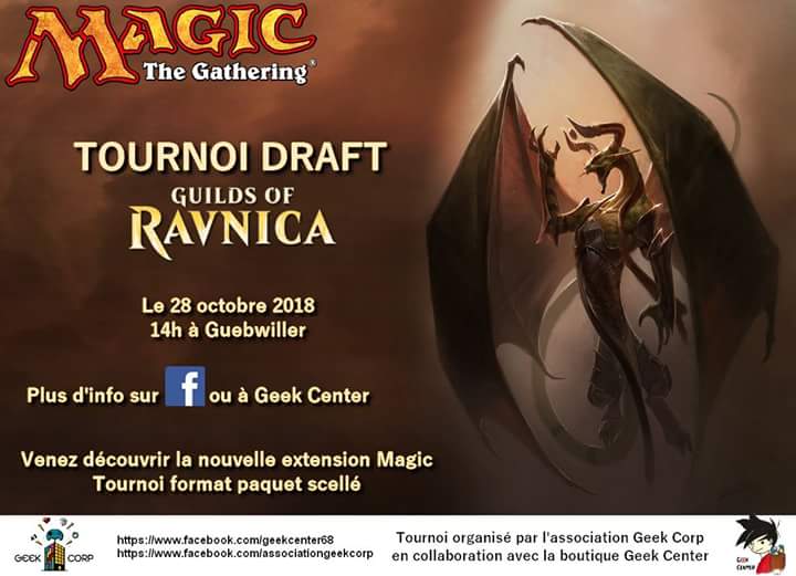 assogeekcorp's tweet photo. Fin des vacances pour la Geek Corp! On reprend avec un tournoi Magic the Gathering: https://t.co/L4lk8KlRcf  #guebwiller #geek #MagicTheGathering #alsace #mtg #associationgeekcorp Toujours avec le @geekcenter68 https://t.co/oENGYQ5sVX