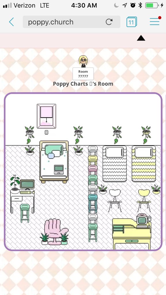 churchrooms's tweet photo. #room77777 is owned by poppy charts! https://t.co/Rp4C6e9JbB