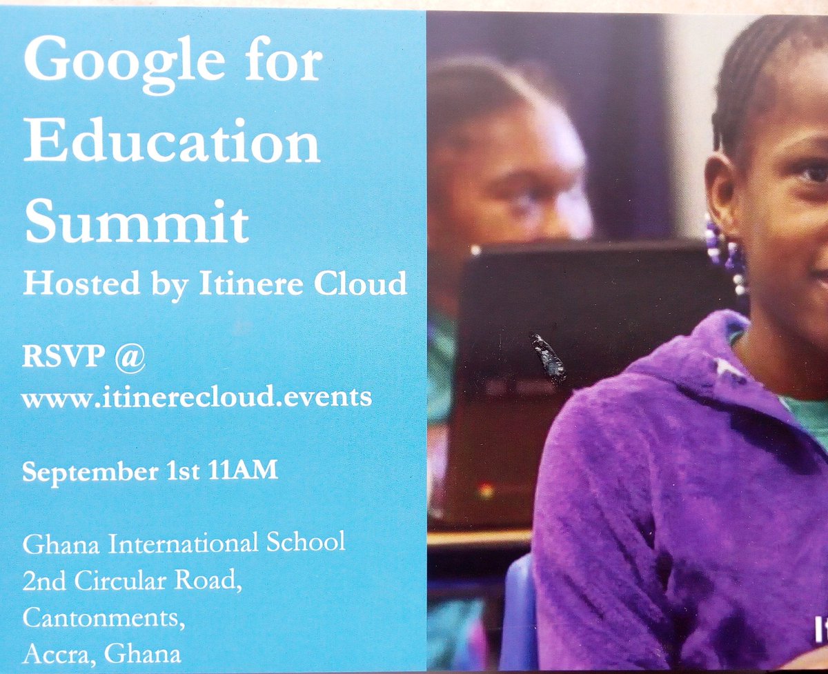 ictforthefuture's tweet photo. I am at Google for Education Ghana Conference. I hope to learn a lot today. https://t.co/MQnAN8XJcS