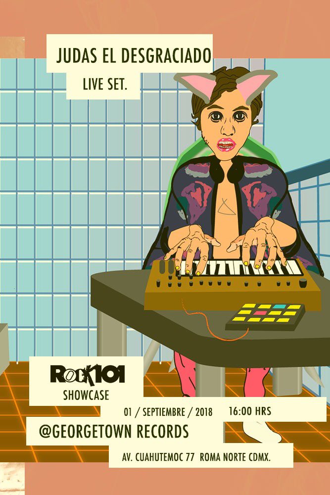 r101ck's tweet photo. Hoy tenemos Showcase con invitados de lujo: Platica con @almondomi de @chidasmx, + Live set de @Judaseldsgracdo, + Vinyl set por @bizogramma. Nos vemos en #GeorgetownRecords, 16:00 horas (o escucha nuestra transmisión en vivo) 👾 https://t.co/P5p6bSJ9tI https://t.co/frrN0spFsN