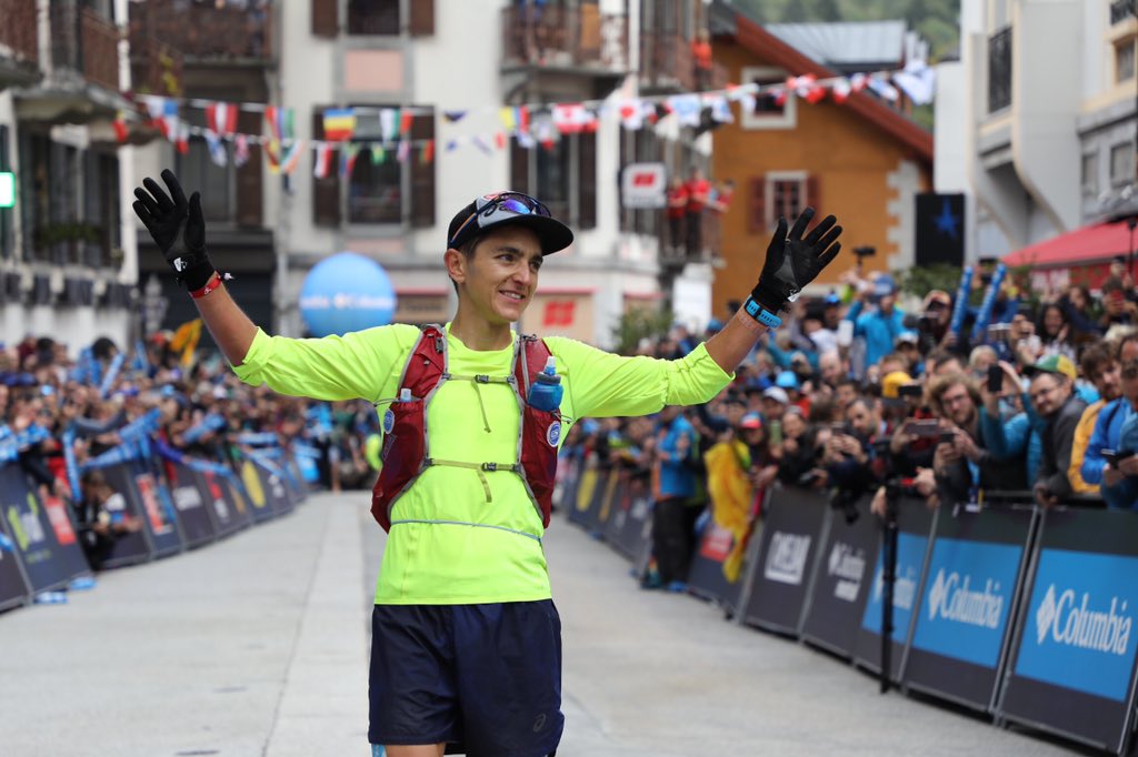 Xavier Thévenard (@ASICSeurope) wins the 2018 UTMB, his third win of the race, in 20:44:16. #UTMB