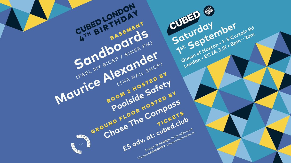 All roads lead to <a href="/_QueenOfHoxton_/">Queen of Hoxton</a> tonight. Residents <a href="/FrankMcWeeny/">Frank McWeeny</a> &amp; <a href="/1990_sound/">Nineteen Ninety</a> looking after ground floor proceedings. Super pals <a href="/CubedClub/">CUBED</a> running the show 💃🏼🕺🏻