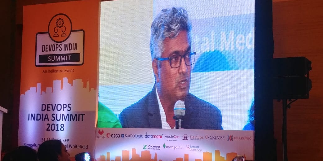 Datamato's tweet photo. Samir Kulkarni at Pannel discussion on behalf of DATAMATO

#Datamato sponsoring the Biggest #DevOpsSummit2018 organized by #Xellantro and DevOps Institute as Partners.

#DevOps #Datamato https://t.co/Ry1aSH7ytF