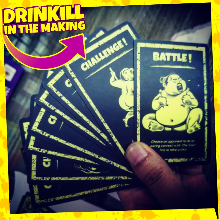 drink2kill's tweet photo. The prototype of the Drinkill game is in the making!
#drinkill #partytime🎉 #drinkingames #partydrinks #games #boardgamegeek #boardgames https://t.co/wPaipuEuoI