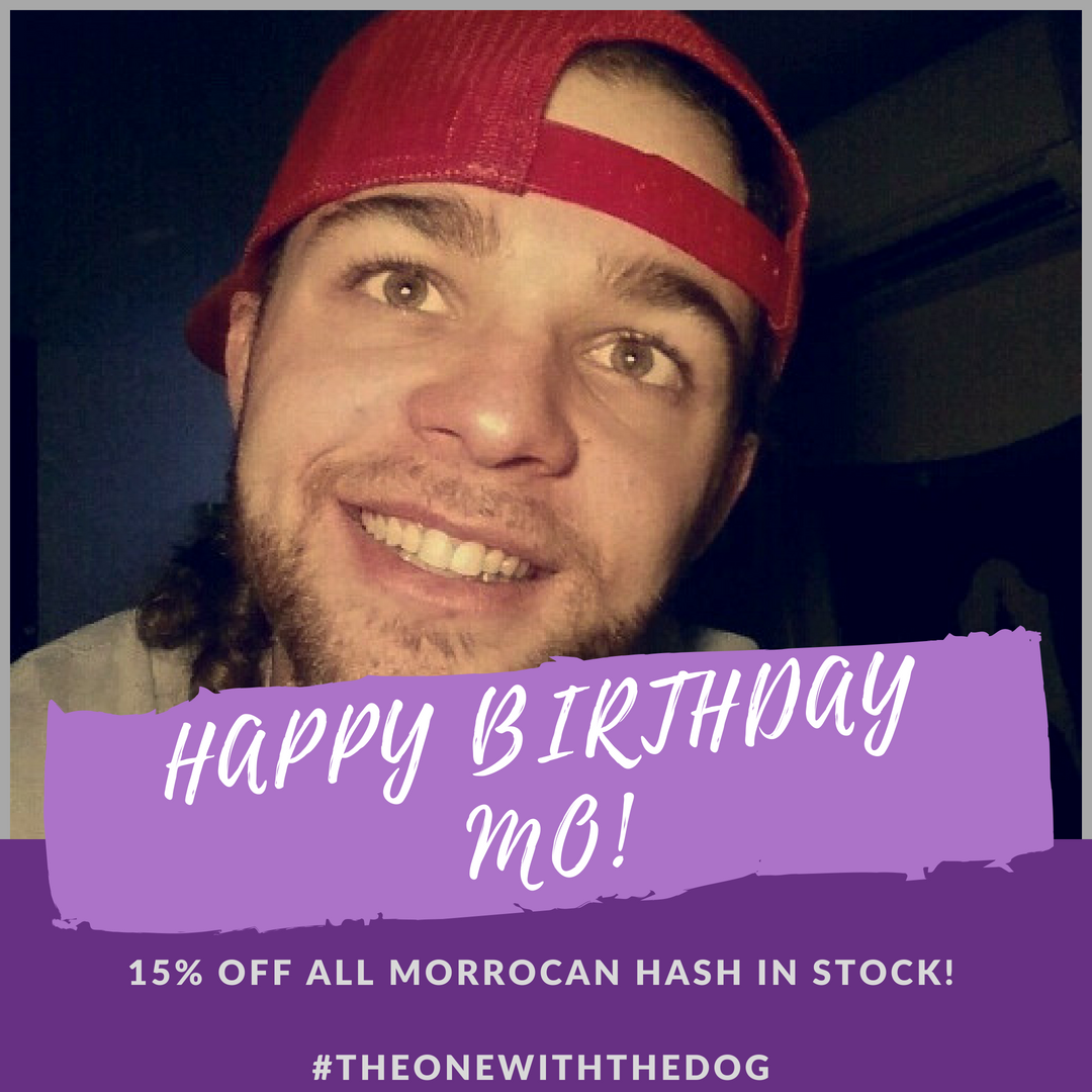 SmokeysCannabis's tweet photo. HAPPY BIRTHDAY MO!In honor of his special day, we are offering a sale on all Morrocan hash from The Greenery! Mo is a HUGE fan of nonsolvent cannabis so this falls right in line with his favorite way to consume.
#theonewiththedog #TeamSmokeys #dank #yotd #yearofthedog #cannabis https://t.co/GSZCimbh7r