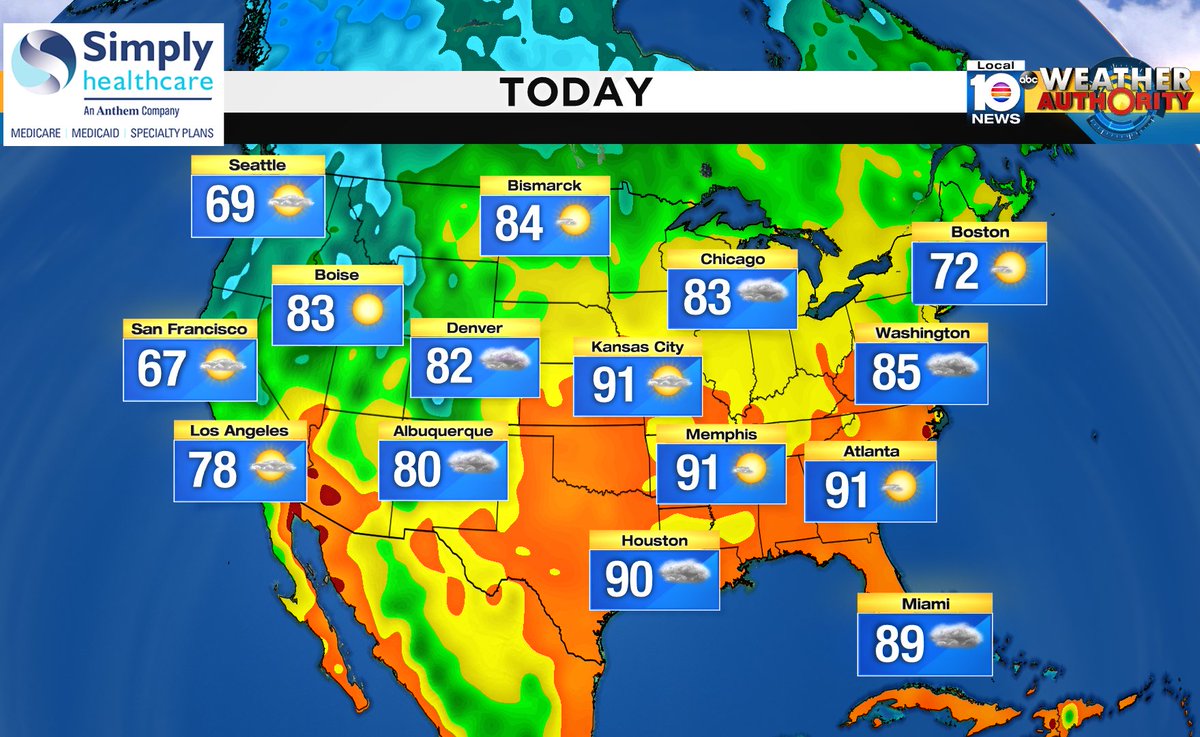 Here is the national forecast for today Presented by Simply Healthcare https://t.co/BZOLreZQdp