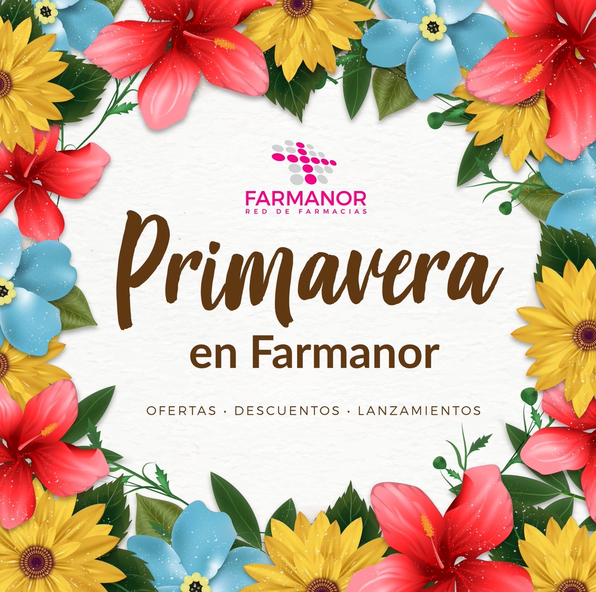 FarmanorF's tweet photo. 🌼🌹🌸 Llega uno de los mejores meses del año y en Farmanor lo sabemos. 🌼🌹🌸
En septiembre te sorprenderemos con ofertas, lanzamientos y super descuentos.
¡Seguinos en nuestras redes así no te pierdas ninguna de nuestras novedades! https://t.co/qgS3cWwUDo