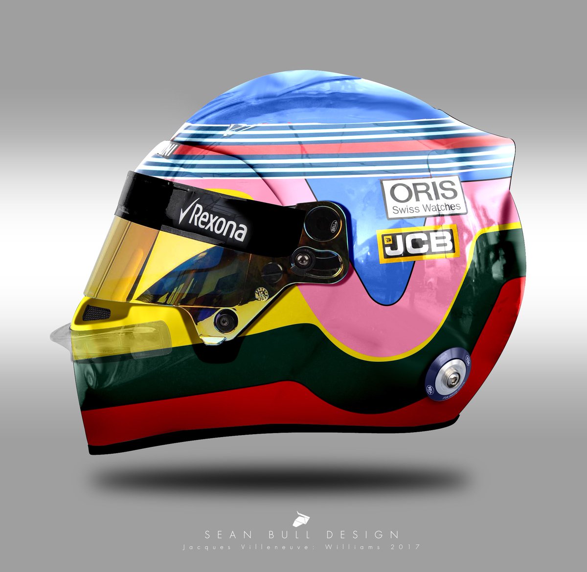 seanbulldesign's tweet photo. More retro helmets with current shapes and sponsors: get your requests in!
#f1 #f12018 #monza #itagp #italy https://t.co/3YSRgk3UQA