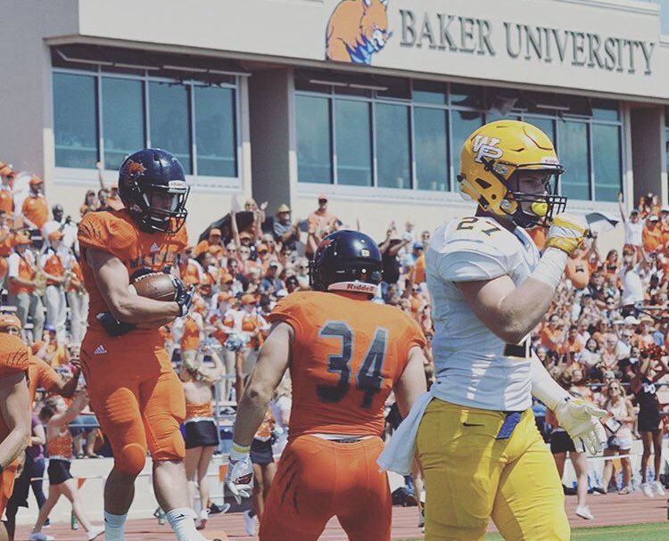 BakerU_Football's tweet photo. Get Up! It’s Game Day!! Kickoff is at 2:37 on ESPN 3. #BakerBuilt https://t.co/kuLa7Ncv7J