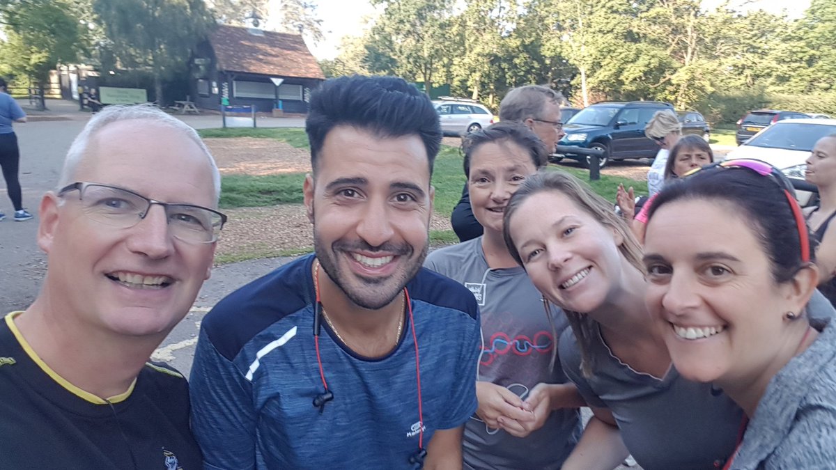 Great to see new colleague Manny <a href="/aldenhamparkrun/">Aldenham parkrun</a> today - he was thrilled that #Parkrun is an essential part of many of his workmates' weekends. And I *loved* the new starting point - far less congestion at Pooh Corner! #loveparkrun <a href="/parkrunUK/">parkrun UK</a>