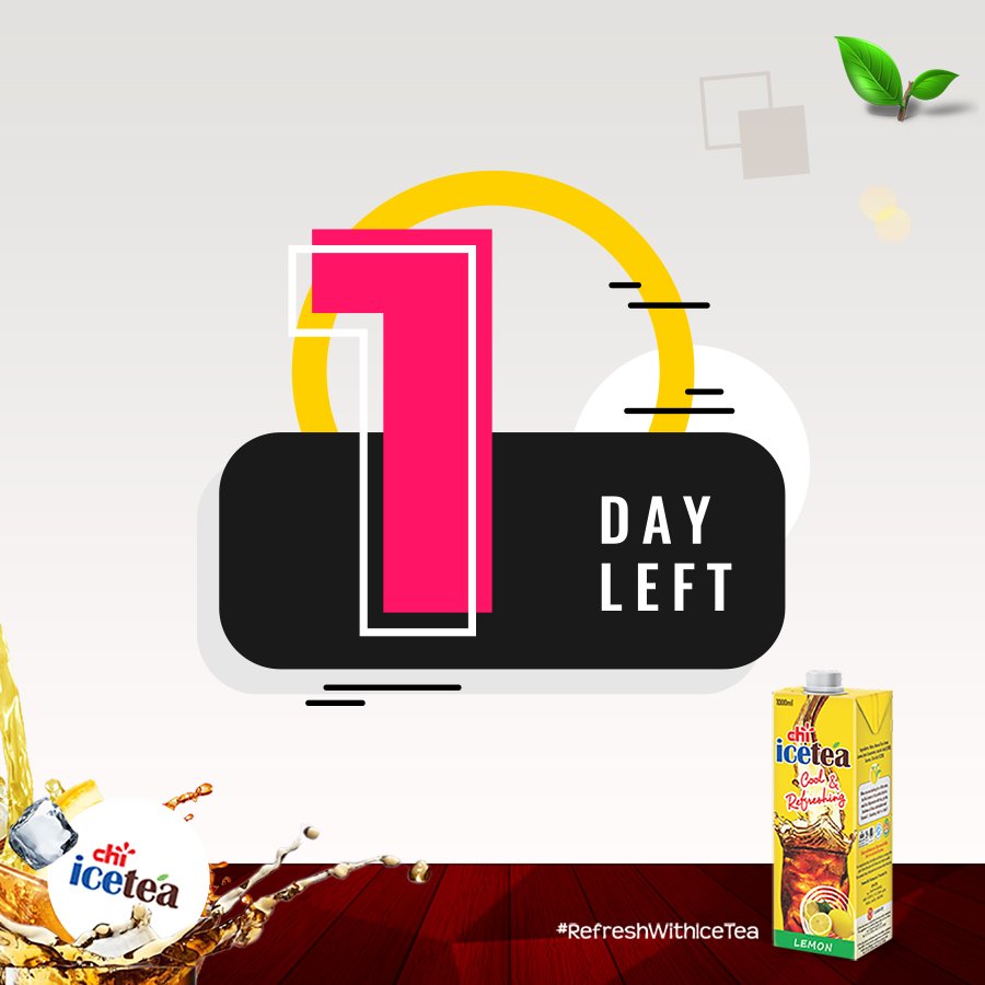 ChivitaIceTea's tweet photo. We are pleased to inform you that before this time tomorrow, the new pack will be unveiled. Stayed glued to this page. #ChiIceTea #RefreshingFeel #sundayvibes #Newpack #IAmrenewed #Promo https://t.co/4NPjJ8BzkT