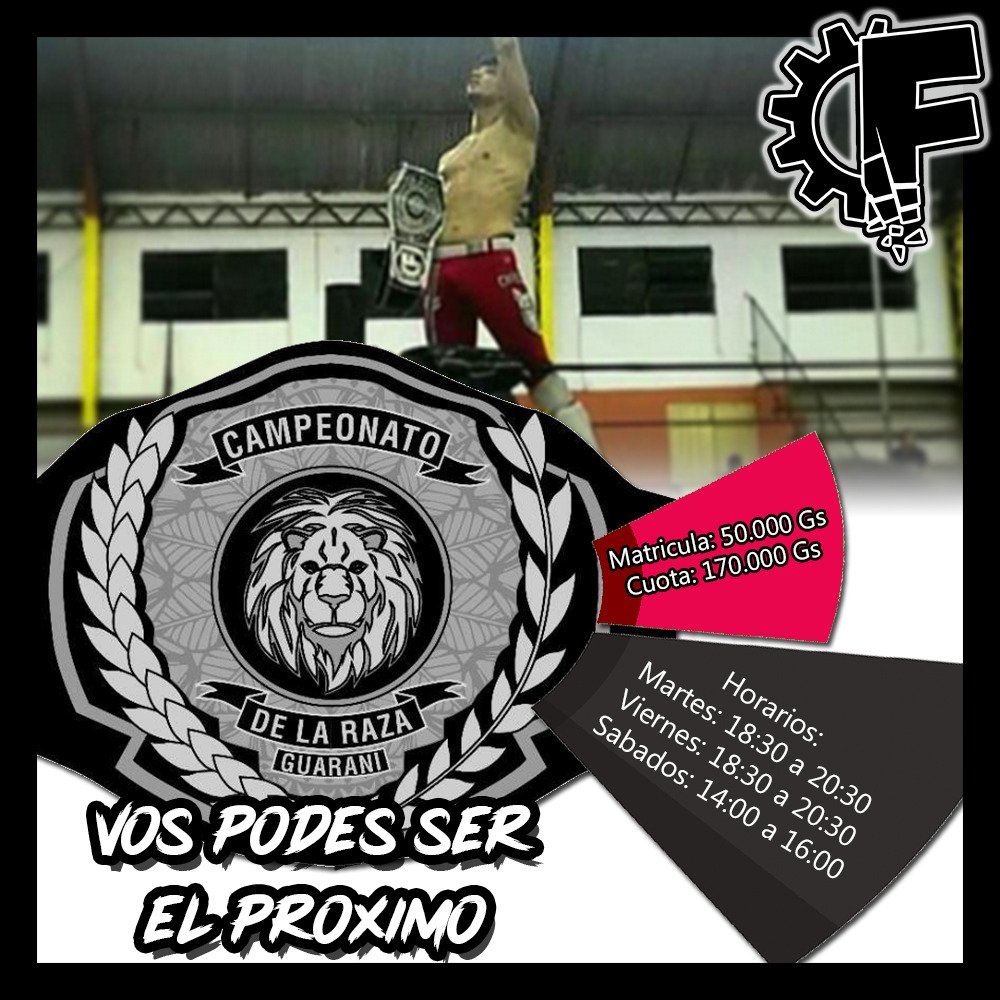 lafabrica_py's tweet photo. Aprovechá el clima y comenzá tu camino a la gloria!
Recordá; La primera clase es gratis!

Amancio González Esq. Araucanos, Gimnasio Forma Perfecta!
#Wrestling #ProWrestling #Paraguay https://t.co/UpBH1SbEof