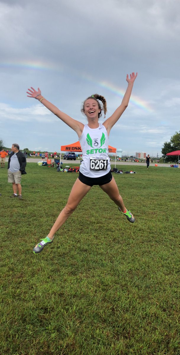 SetonTrackCC's tweet photo. We’re just a little excited for the Xavier Invitational this morning.... #SetonCC https://t.co/xj8pxQCYcZ