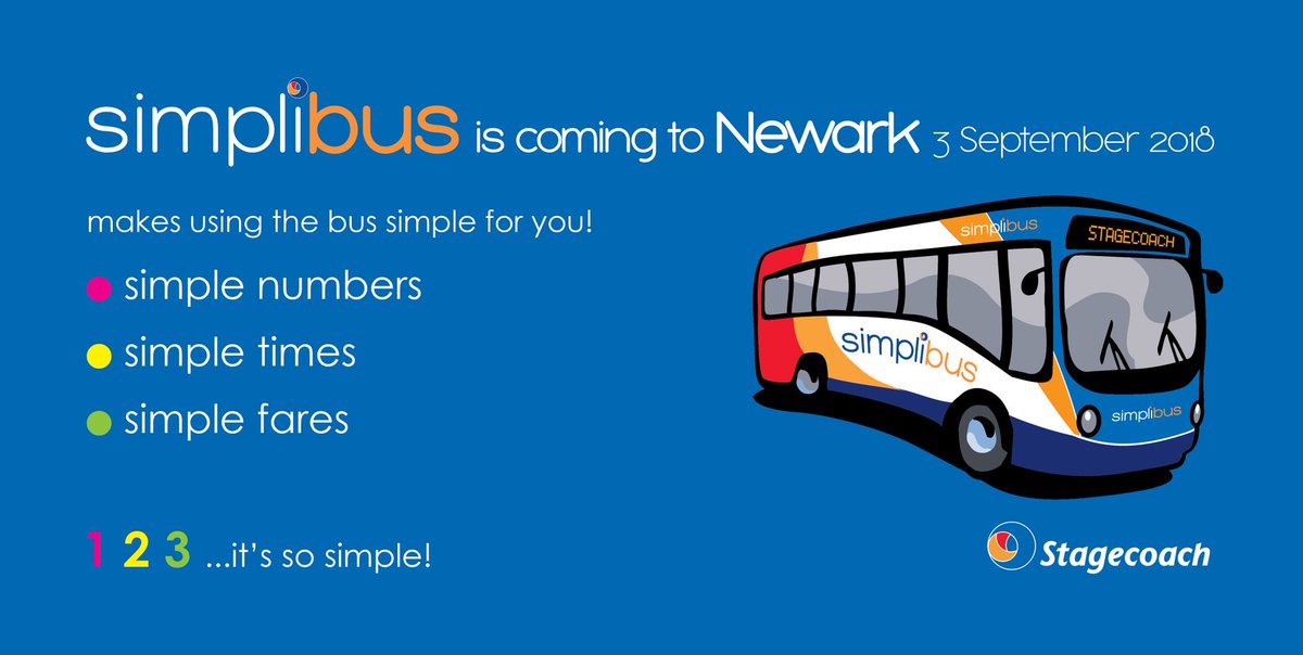 StagecoachEMid's tweet photo. #Newark We're bringing #simplibus to you from 3 September 2018. Service 2 and 3 will also be slightly revised. For full info visit ➜ https://t.co/55WEKyKtXc https://t.co/PsDeKRAfYs