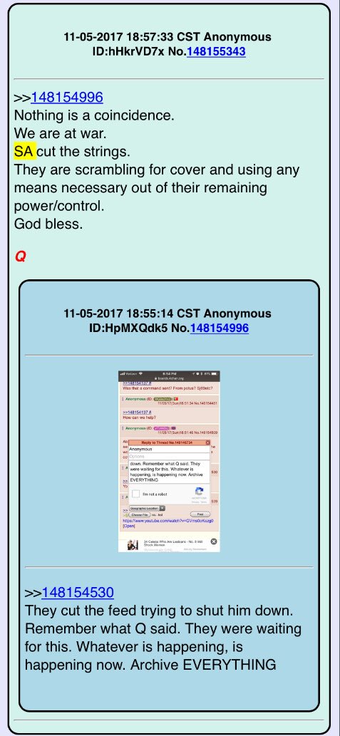 2runtherace's tweet photo. 5. Previous Q Drops regarding Saudi Arabia/SA!! There are lots of them! These won’t necessarily be in date order! #QAnon @SaudiArabia #StringsCut #Alice @realDonaldTrump https://t.co/guqbaC3EYk