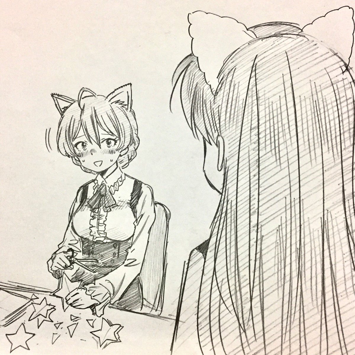 風花誕生日ホワイトボード組
なんとも言えないタイミングで手伝いに来てしまった千早と麗花の暴走を止められなかった年長者(被害者)
せっかくの誕生日なのに風花が出てこない不思議な絵ですにゃん 