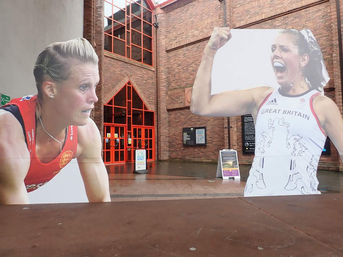 CarlisleHC's tweet photo. In preparation for our #Hockeyfest we have been showing @EnglandHockey and @GBHockey stars @AlexDanson15 and @giselleansley around #Carlisle, but now they are relaxing as tomorrow is the big day!
All welcome from 11am. Games to watch, chance to have a go and loads of 🍰 and 🌭! https://t.co/bV0jbD2fe6