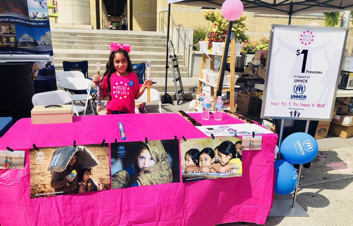 FreeziesForLove's tweet photo. #FreeziesForLove, anyone? 😋 

One freezie at a time to make the difference! Head to our booth at #MuslimFest #MuslimFest2018 and help us raise money for @refugees! #UNHCR @UNHCRCanada @UN #MayselinaElZahawi https://t.co/lec9OBVoee