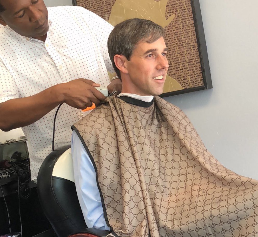 KM on X: White politician goes to black barbershop is a weird