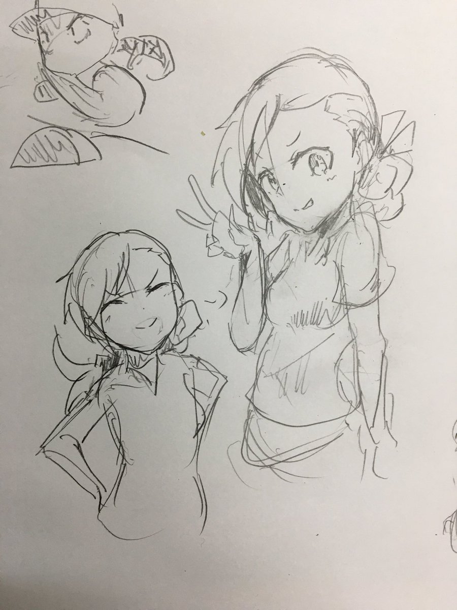 オリ漫画用のキャラデザを落書きしてます
七文あやめ(予定)です。 