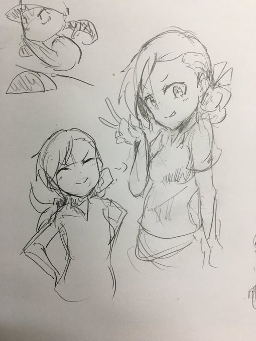 オリ漫画用のキャラデザを落書きしてます
七文あやめ(予定)です。 