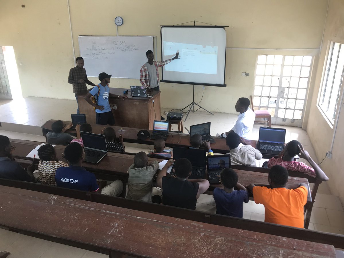 biodunch's tweet photo. BootCamp Day 4.
We didn't sit out the weekend 😰.
@biodunch introduced the kids to HTML form elements - input, button, select, checkbox; with practical example designing #google homepage.
Don't you just love what they are doing with #css already 😉
#KnowITBootCamp https://t.co/ipjR6G70Zg