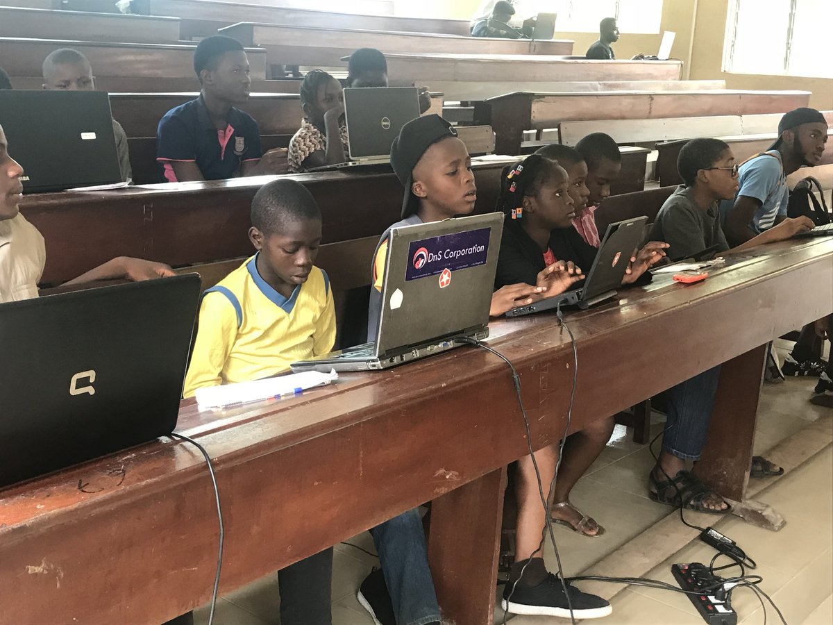 biodunch's tweet photo. BootCamp Day 4.
We didn't sit out the weekend 😰.
@biodunch introduced the kids to HTML form elements - input, button, select, checkbox; with practical example designing #google homepage.
Don't you just love what they are doing with #css already 😉
#KnowITBootCamp https://t.co/ipjR6G70Zg
