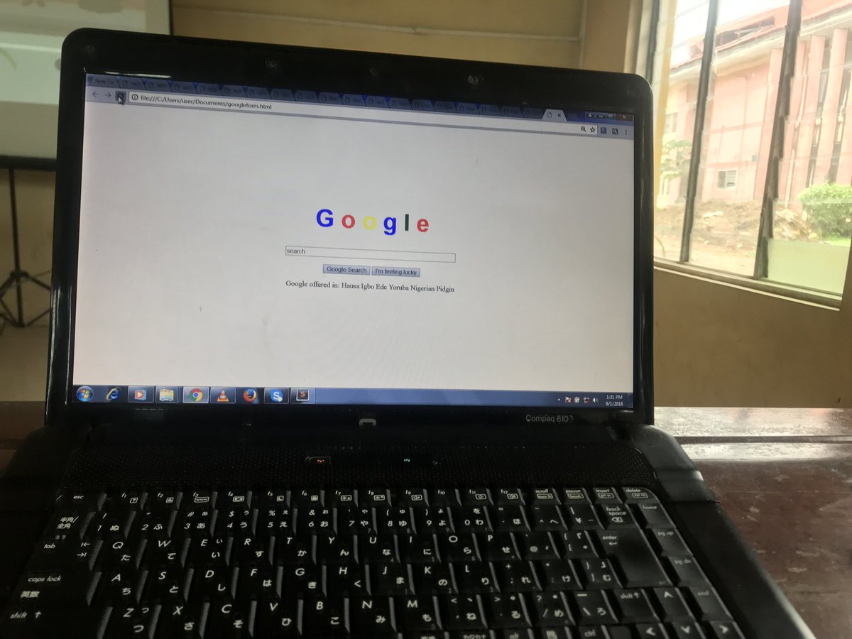 biodunch's tweet photo. BootCamp Day 4.
We didn't sit out the weekend 😰.
@biodunch introduced the kids to HTML form elements - input, button, select, checkbox; with practical example designing #google homepage.
Don't you just love what they are doing with #css already 😉
#KnowITBootCamp https://t.co/ipjR6G70Zg