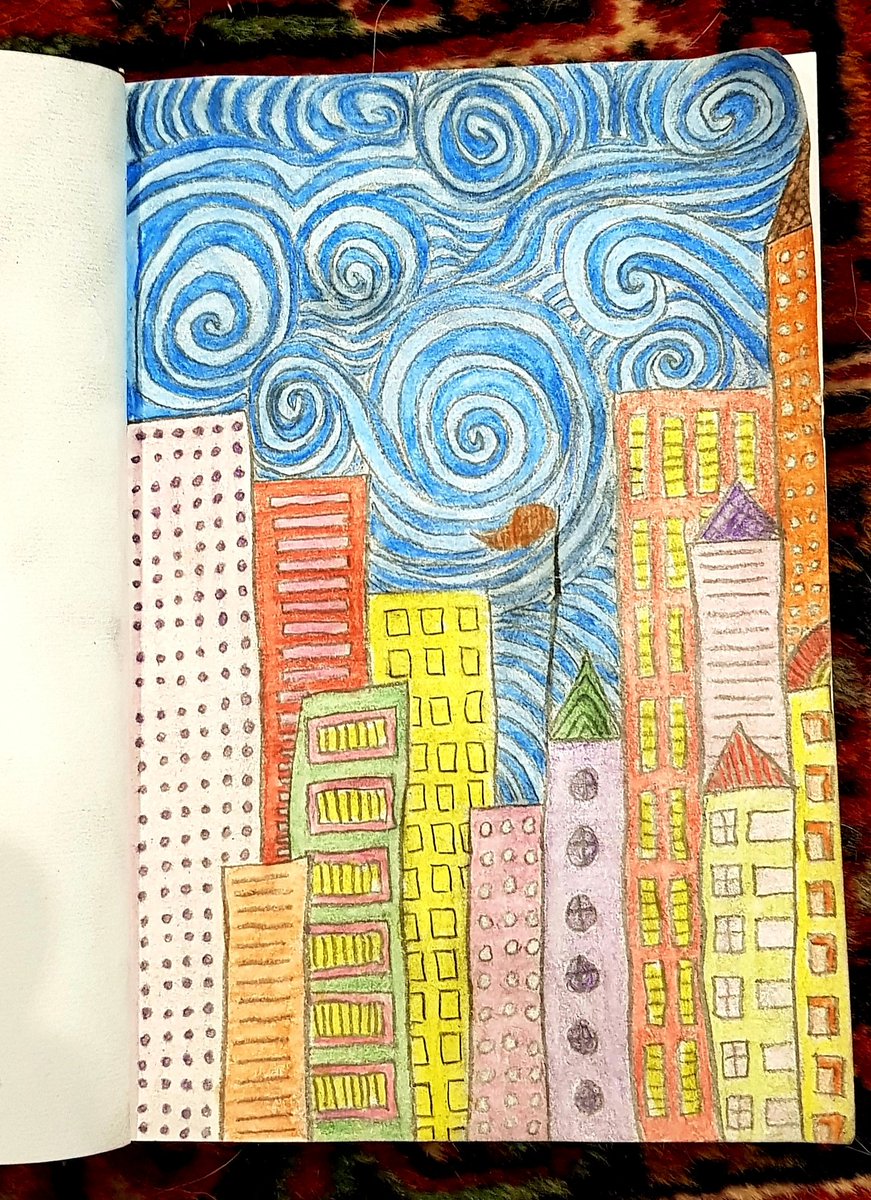 GiulesB65's tweet photo. I've missed a few days and decided to use colour this time. DAY 10 and 11. #30daysofpatterns #30daychallenge #zentangles cc @julia_katic https://t.co/1oB9TUvFex