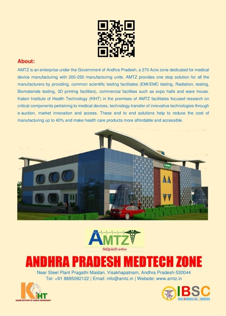 @Andrew007Uk @tradegovuk @lvprasadeye @UKinIndia @Ednadsouza2 @RhiannonUKGov @tradegovukIND @RidhimaPeravali @CrispinSimon @ashwinr_dit @Varunmali04 @NHSEngland @antonvipin Wish dear Ravi & team will leverage an excellent opportunity in #Vizag , @AP_MedTechZone coupled with innovation arm @KIHTech here for win-win growth in #MedTech. @MiIAiMeD