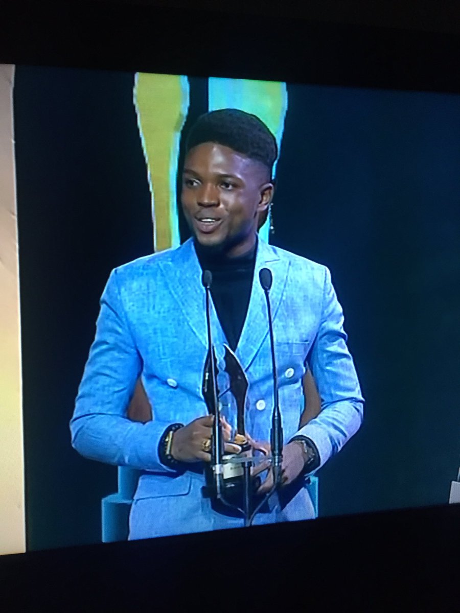 Looooook at him !!! Loook at him !!! He won !!!! @amapsalmist !!! Great boy!! #CU We just started !! We just actually really started ! Gear up ! We coming traaaaa !! #AMVCA #BestShortFilm #Eagle