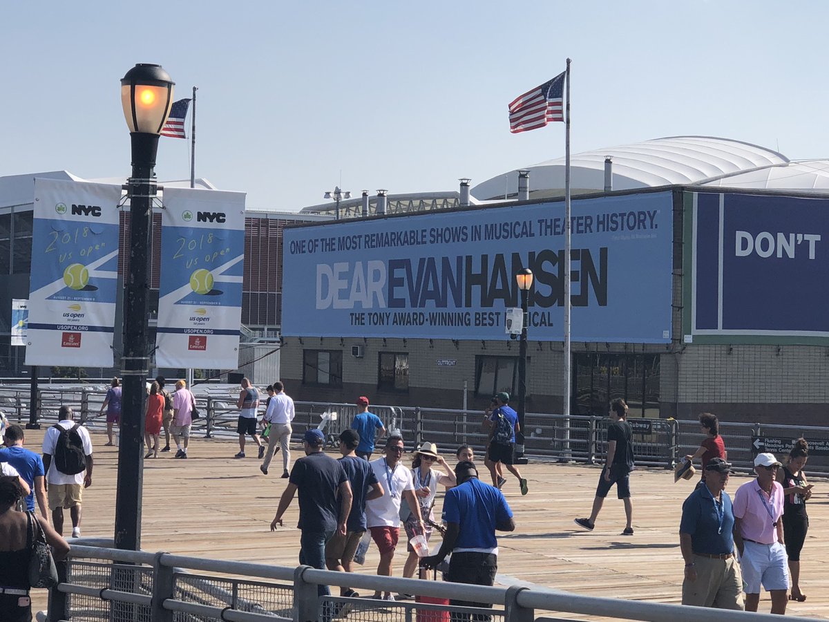 Tennis anyone? <a href="/usopen/">US Open Tennis</a> #DearEvanHansen