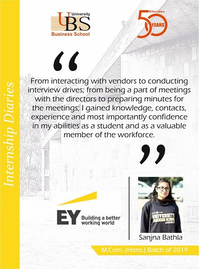 ubspuchd's tweet photo. "My internship with EY provided me valuable hands-on work experience, as well as a chance to apply the knowledge and skills I had acquired during my course."
 #internshipdiaries #GrowingwithUBS #UBSMCom https://t.co/lW6XuKxDpW