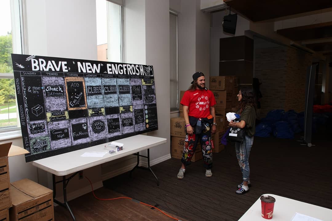 The day is finally here! Residence move ins start today at 9am- Come pick up your Frosh kit in Fenn Lounge in the Residence Commons building!
#bravenewengfrosh