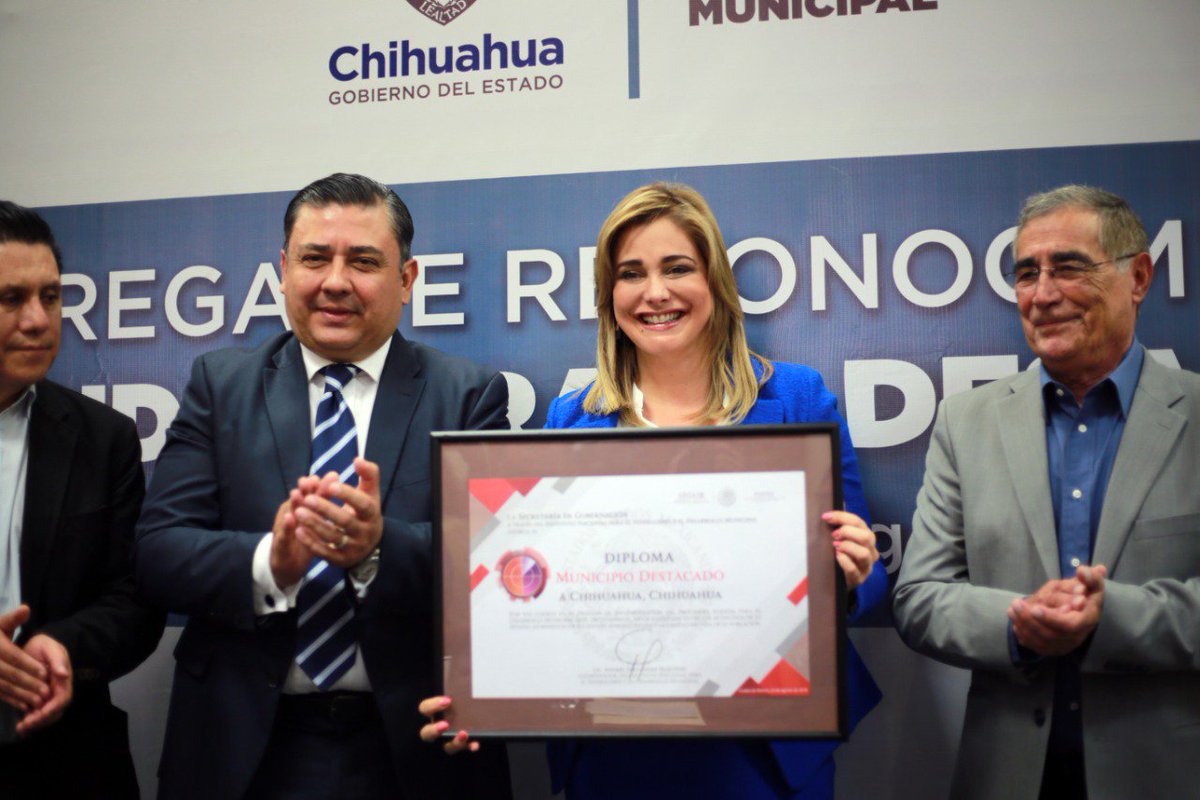 chihuahuampio's tweet photo. Obtuvimos el 1er lugar de 26 municipios evaluados por @INAFED_Mx en la Agenda para el Desarrollo Municipal 2018 #ADM2018 #JuntosUnaMejorCiudad https://t.co/1TiUyz39TJ