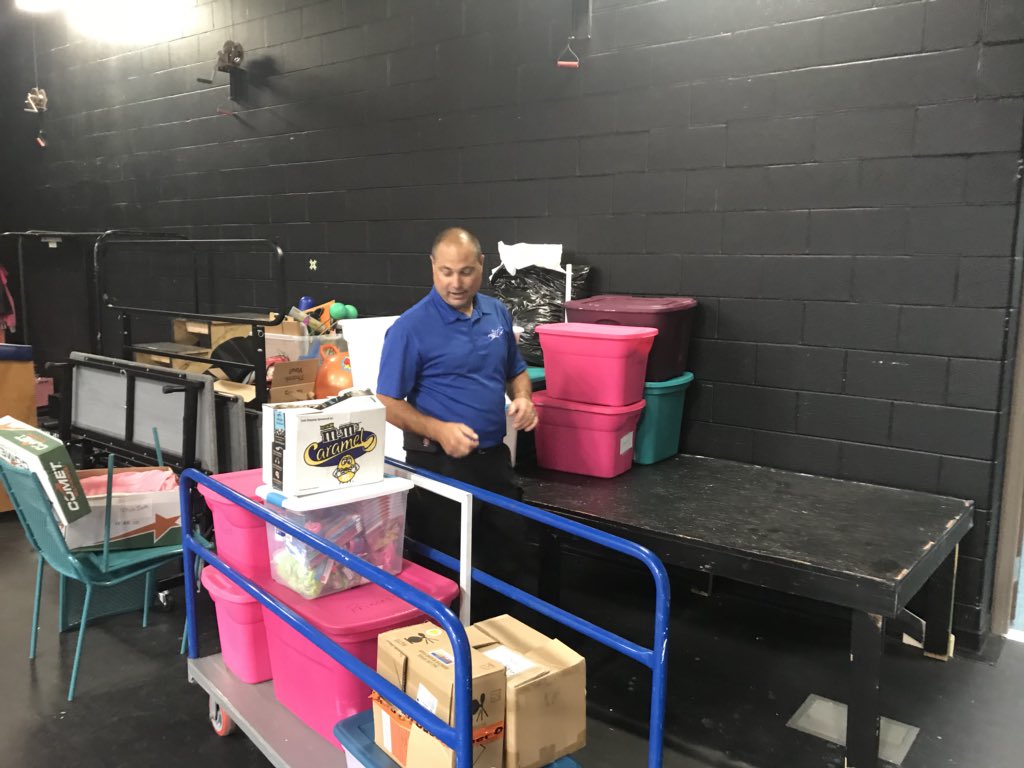 Fairlawn maintenance supervisor Matt Dankworth sets up for the annual Princess Spa Day! Best time ever for young ones... #fairlawnjets