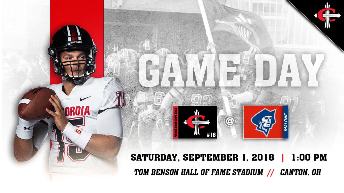 CUAA_Football's tweet photo. It's Game Day in Canton, Ohio!

🕐1 PM 
📍Tom Benson Hall of Fame Stadium
📺https://t.co/OklZNTJCVO
🎙️https://t.co/0kvDFz9bUo https://t.co/zFYSUf7fjw