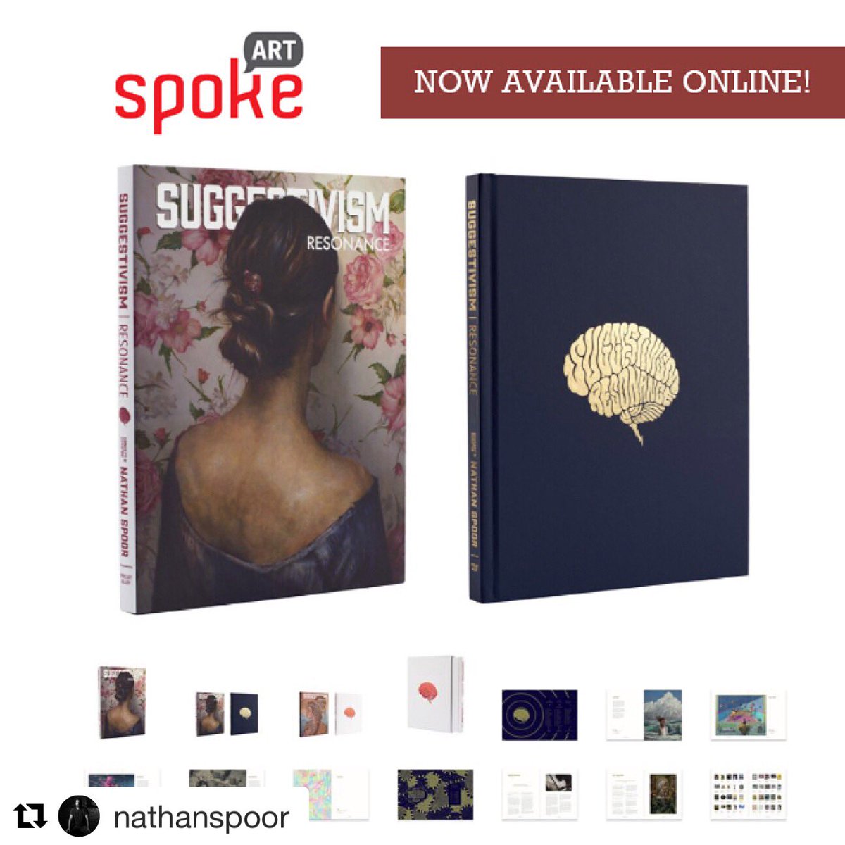 PecaDelfino's tweet photo. "Suggestivism: Resonance" book is here
Can't wait to se my copy!!!
You can purchase at @Spoke_Art 
Curated by @NathanSpoor 
#suggestivismresonance #nathanspoor #spokeart #peca #pecaart #popsurrealism #artbook https://t.co/StNDLeGqFL