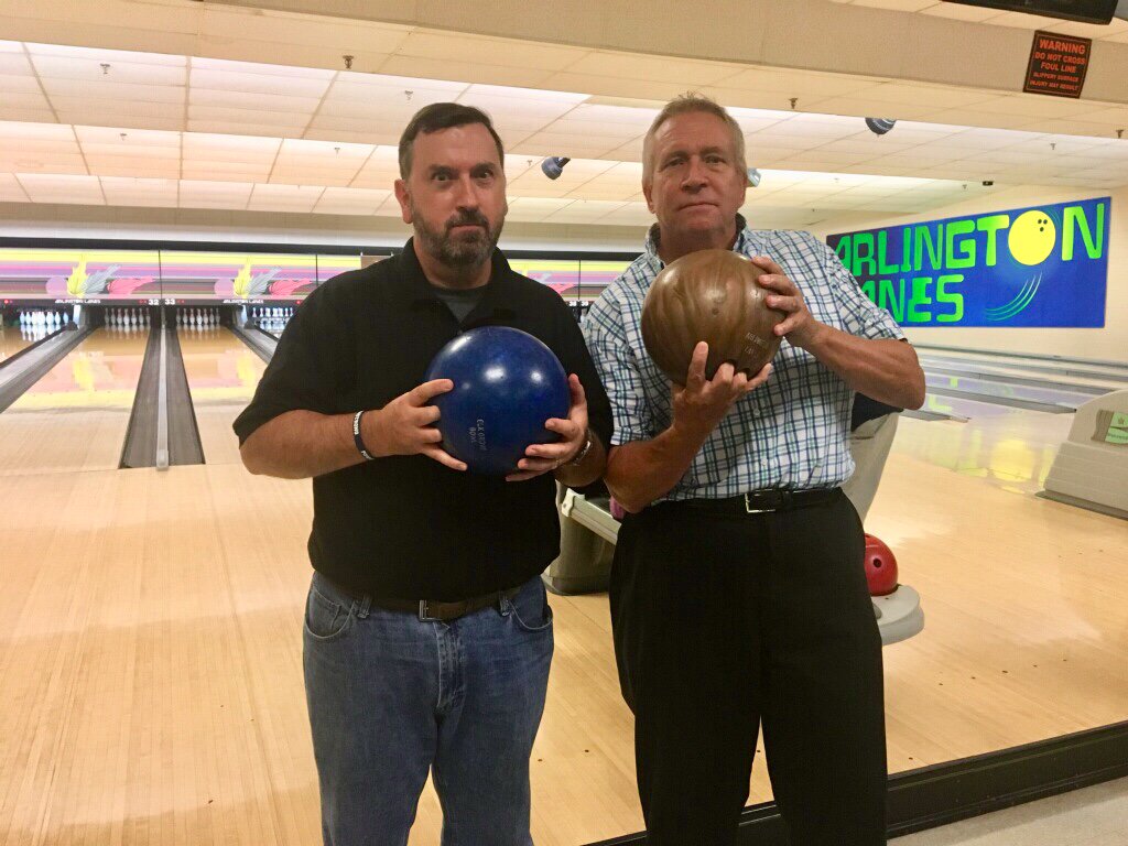 gregfreiherr's tweet photo. @ScrantonGC @itnEditor @DAICeditor @ConstructionEqt @ProBuilderMag @SWSmag @WWDMag @SmartResCities @WQPmag @tradecraftsman @FLD_mag Will bowling become my newfound passion? (Unlikely...as I lack the necessary intensity--see that of my bowling partner for comparison) https://t.co/HxZ324J2ZH