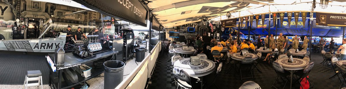 APAFoster5H's tweet photo. NHRA US Nationals INDY! Excitement is beginning to build as our Future Soldiers and Community Partners begin to arrive at the hospitality area #Marauders #armyracing #usarec #Champions ⁦@3BDECDR⁩ https://t.co/tX1dIGzFQl