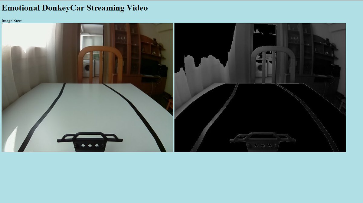 jarain78's tweet image. Line segmentation of emotional #donkeycar, #hackster. 😀