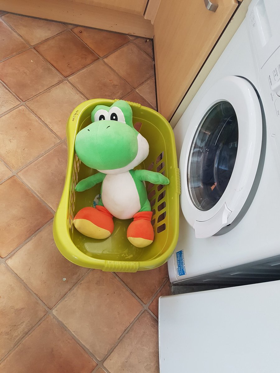 whymummystired's tweet photo. Yoshi has been bad.
Yoshi needed a wee and apparently missed the potty and instead wee'd all over the floor and Alyssia's hand. Yoshi is now in the queue for the washer and Alyssia is in the bath (for the second time today) #badyoshi #mummyblogger #toddlerfun #Nintendo #Yoshi https://t.co/VXJnRnOIub