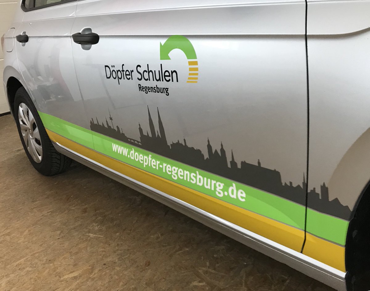 DigitaldruckSAD's tweet photo. Eine neue #Fahrzeugbeschriftung für die @doepferschulen #Regensburg. Vielen Dank für den Auftrag und stets gute Fahrt.
Folien von @ORAFOL_Americas 
#print #printing #druck #druckerei #digitaldruck #schwandorf #business #fahrzeugbeschriftung #auto #folien https://t.co/ETTCfTRj3o